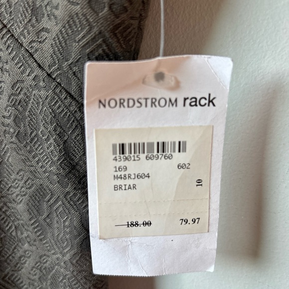 NWT Tahari textured sheath dress in gorgeous deep olive size 10. - Picture 4 of 9